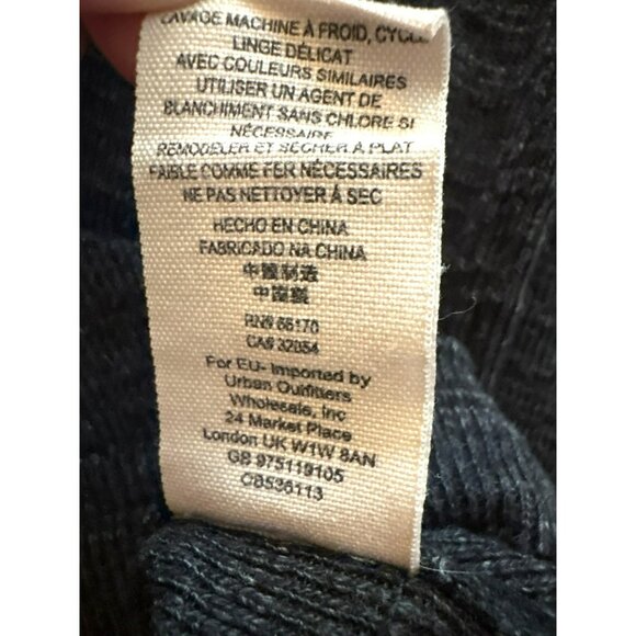 Free People We The Free Charcoal Split Back Turtleneck Sweater Size XS - Picture 4 of 7